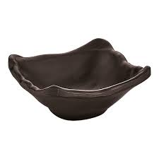 Saladier mélamin noir 9x9x4cmh